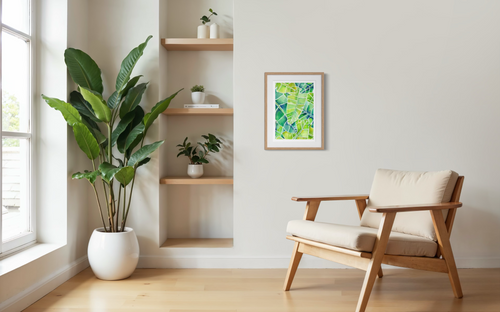 Banana Palms (Vertical) - Botanical Tropical Watercolor Print